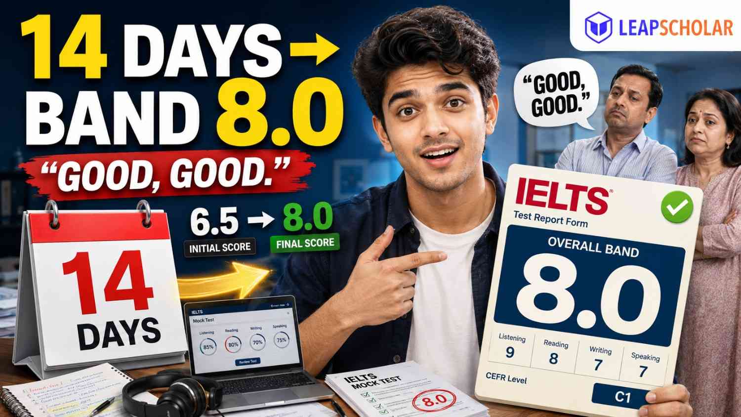 Leap Scholar Review: An 8.0 Band Score in 14 Days, and Parents Who Weren't Impressed