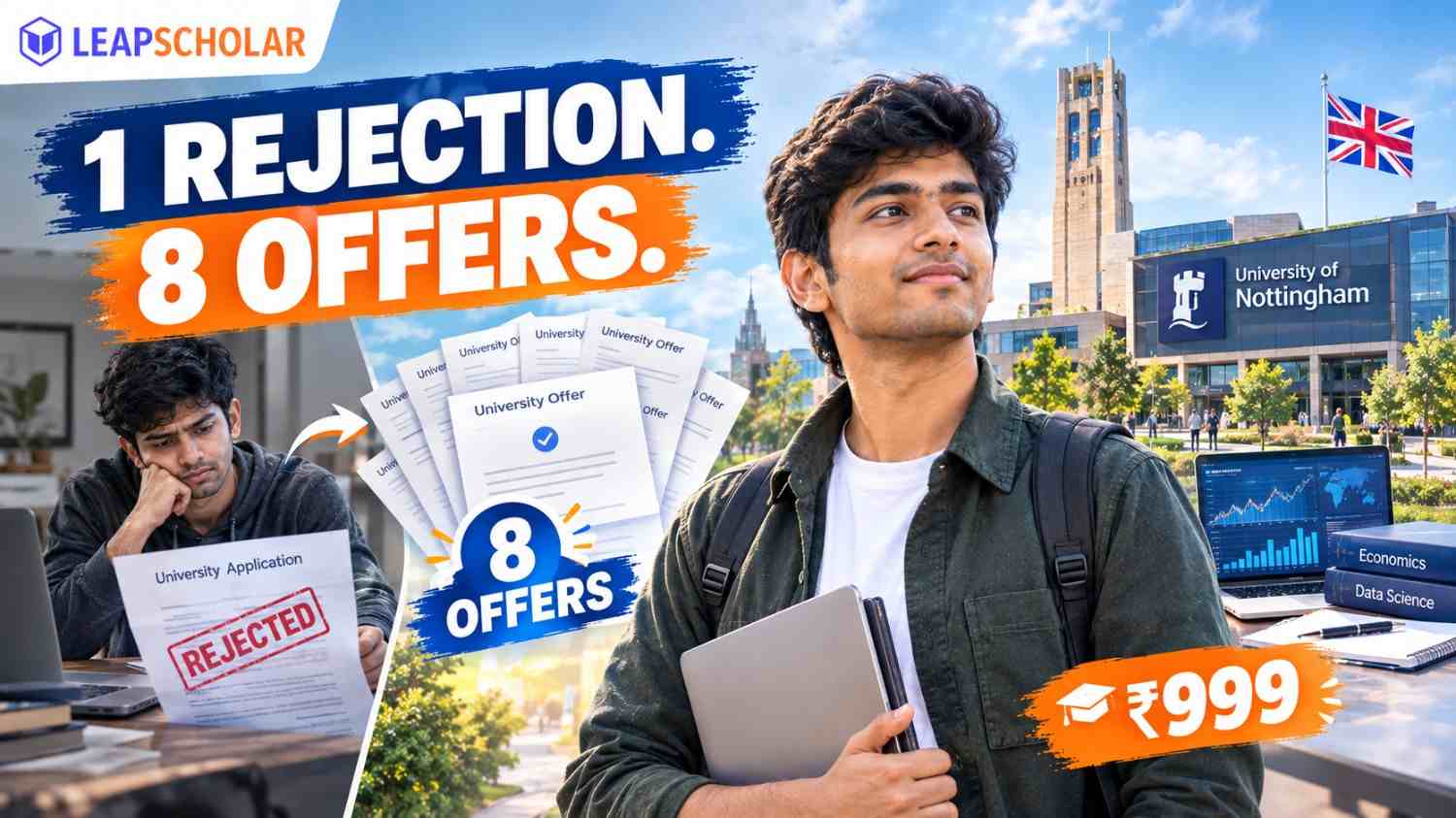 Leap Scholar Review: A Rejection First, Then Eight Offers Out of Eleven Applications